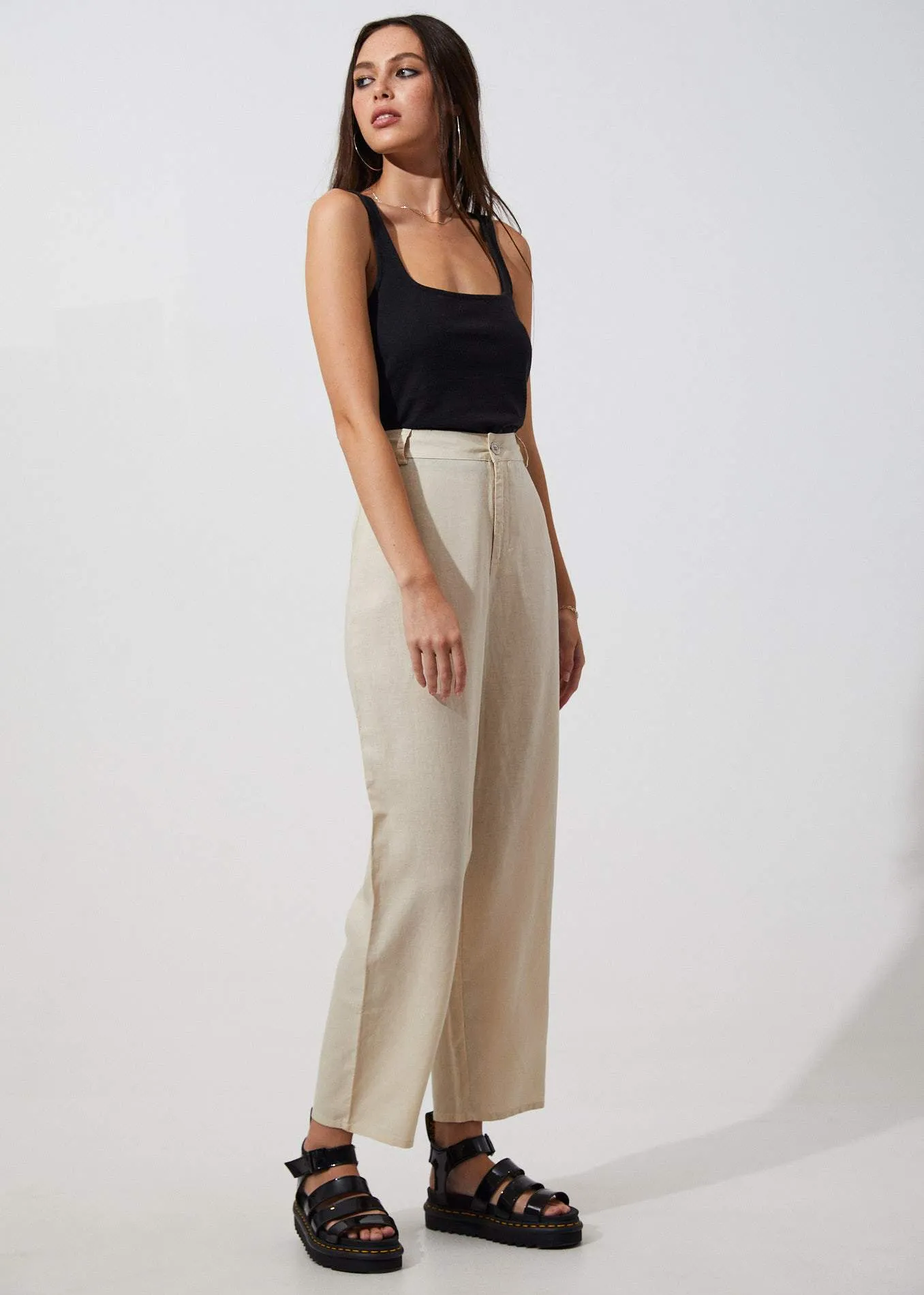 Afends Womens Siren - Hemp Pant - Bone