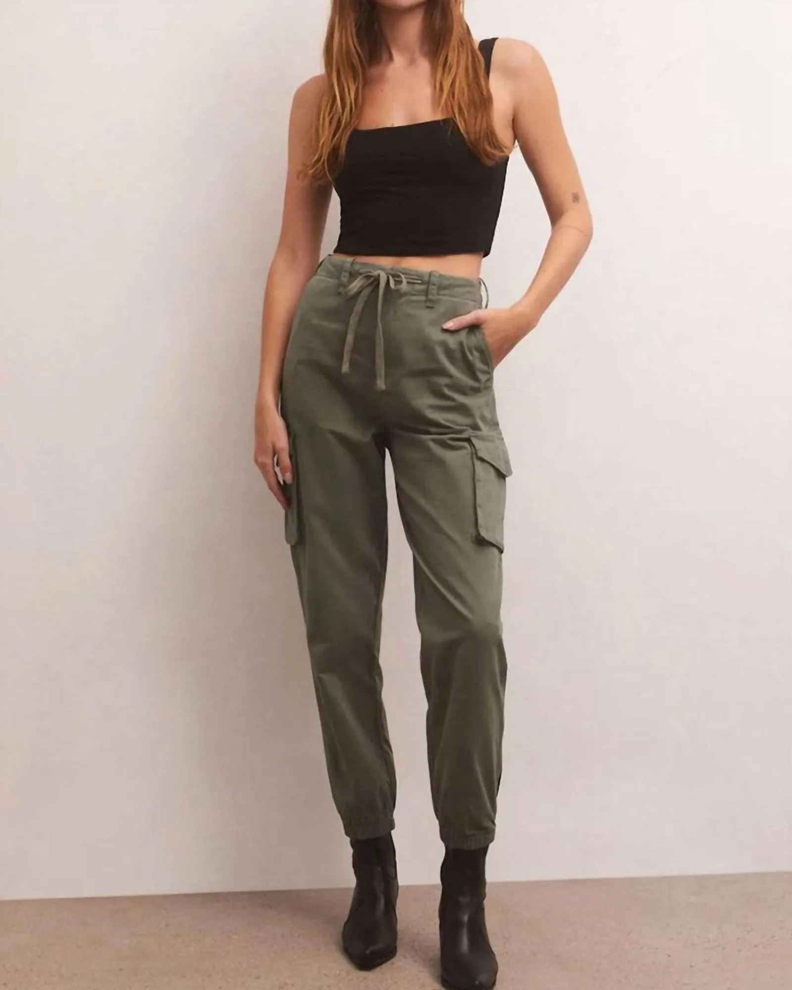 Andi Twill Pant In Evergreen | Evergreen