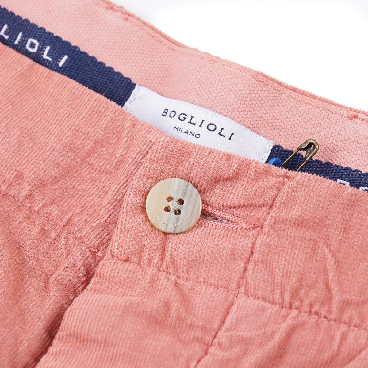 Boglioli Lightweight Corduroy Cotton Shorts