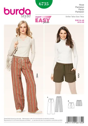 Burda Pattern 6735- Misses Pants