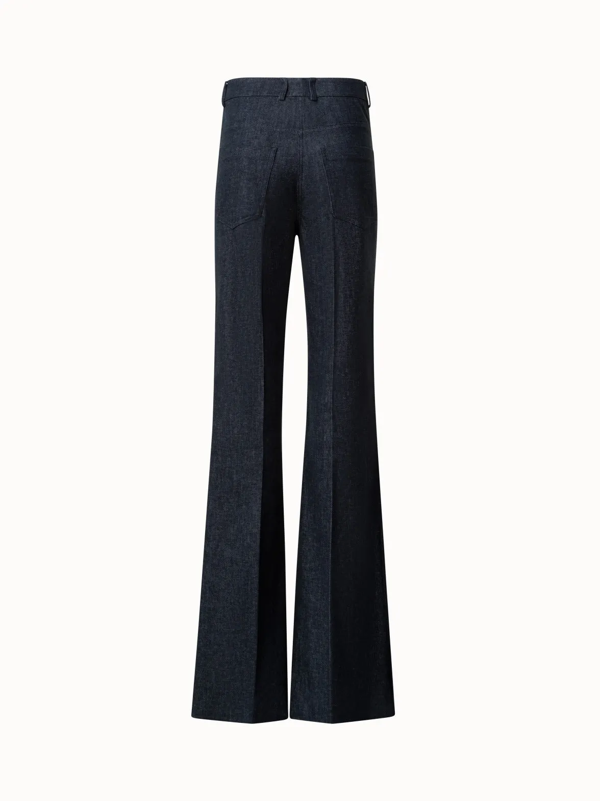 Cotton Denim Stretch Bootcut Pant