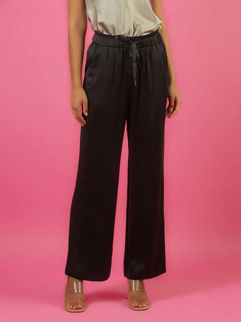 Cupro Relaxed Cut Pants