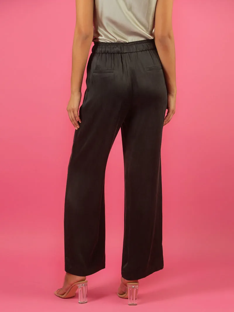 Cupro Relaxed Cut Pants