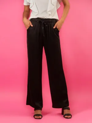 Cupro Relaxed Cut Pants