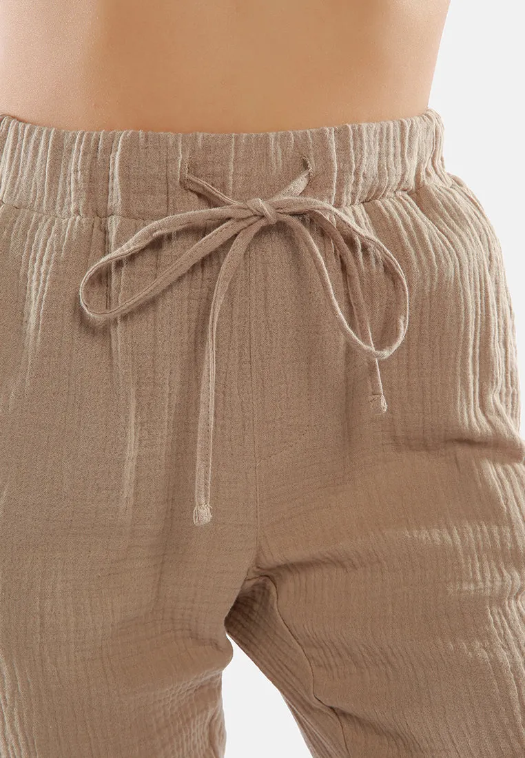 Drawstring Narrow Bottom Summer Pants