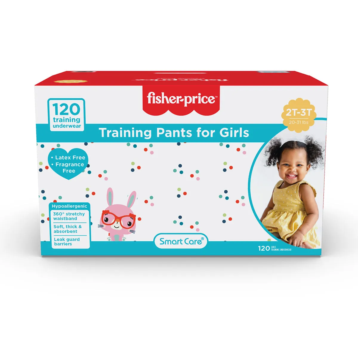 Fisher-Price Training Pants | 2T3T Girl - 120 Counts