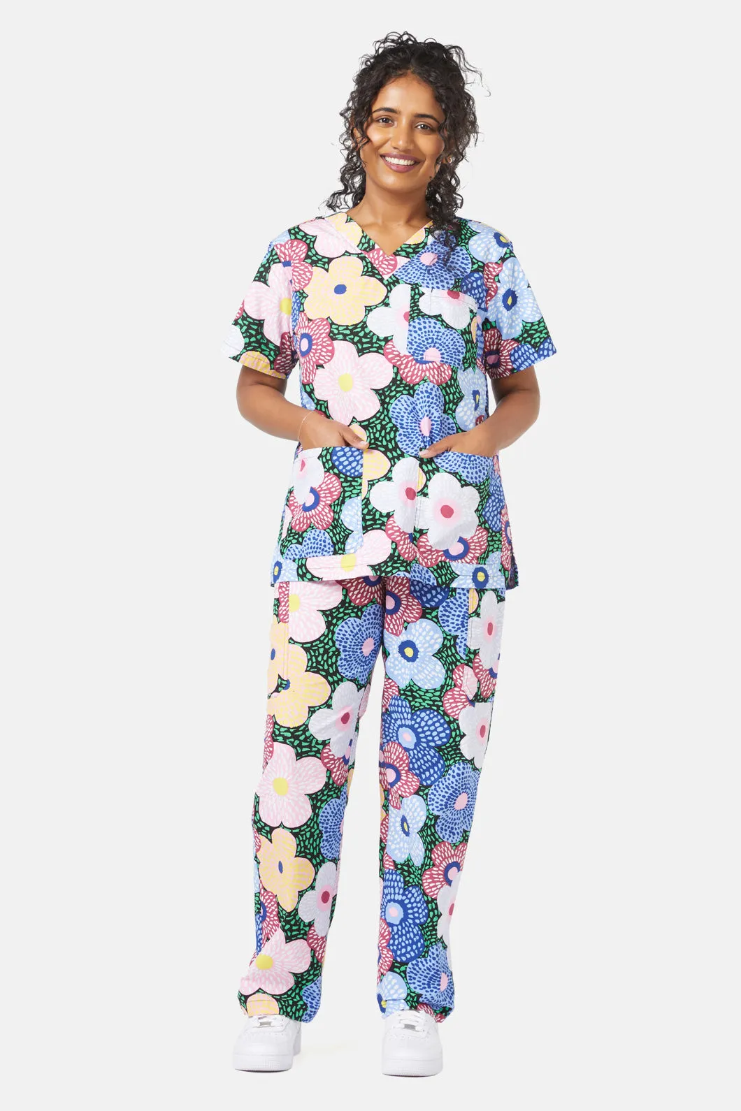 Flower Carnival Scrub Set