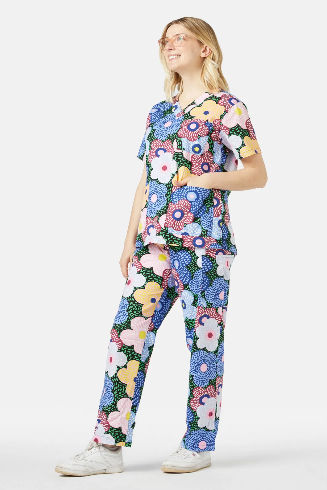 Flower Carnival Scrub Set