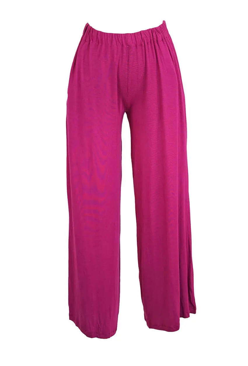 Fuchsia Tunic and Palazzo Pant Set