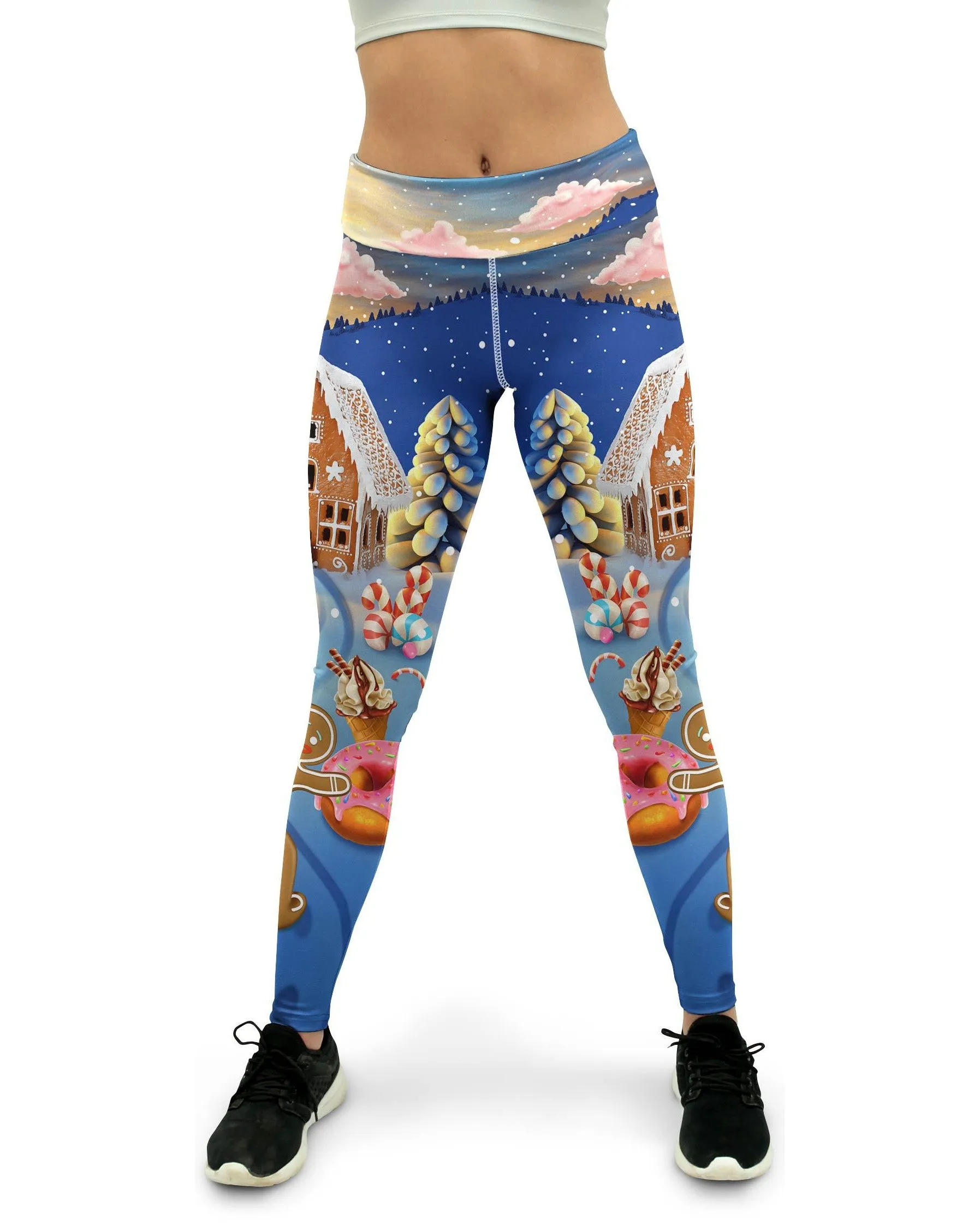 Gingerbread House Yoga Pants