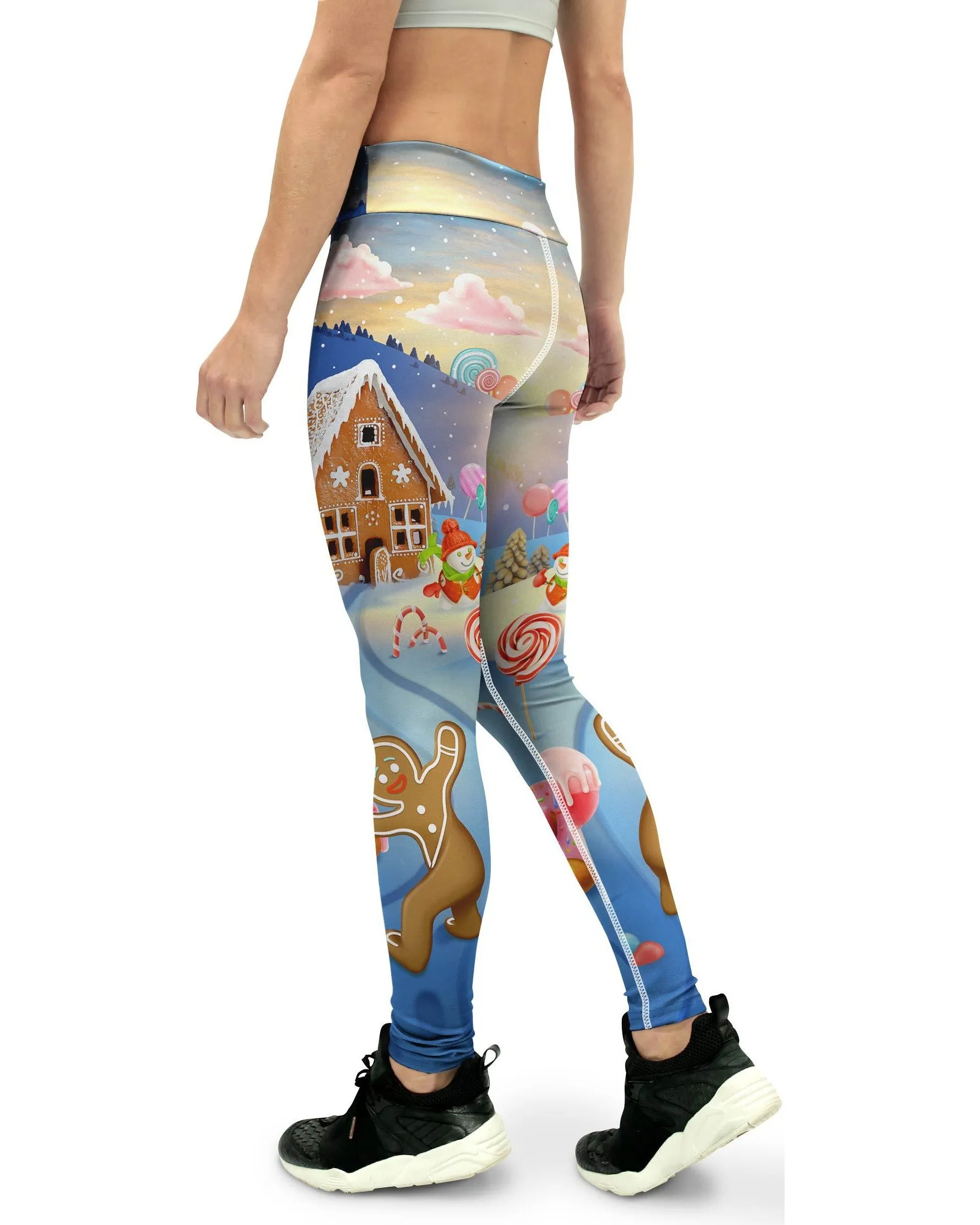 Gingerbread House Yoga Pants