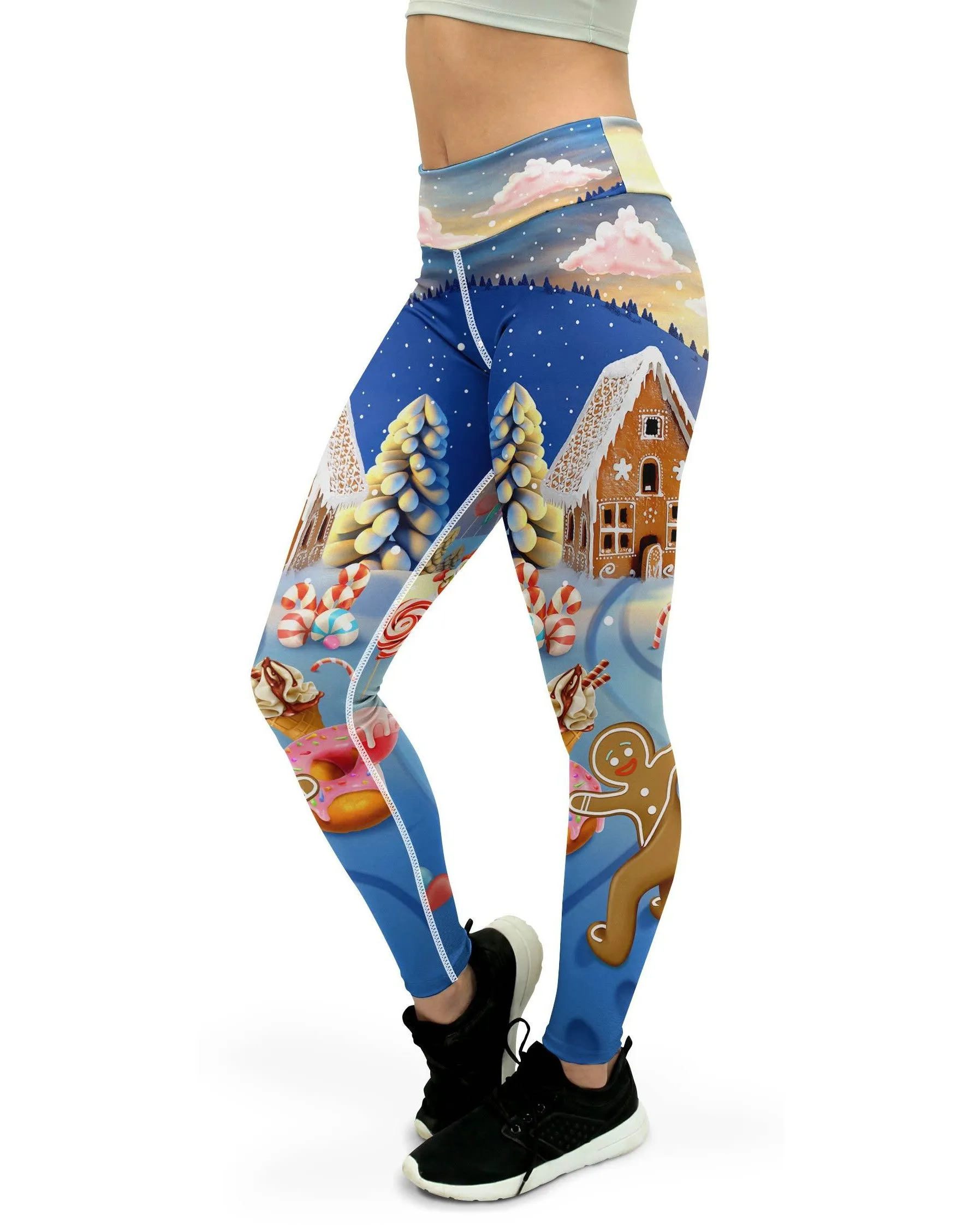 Gingerbread House Yoga Pants