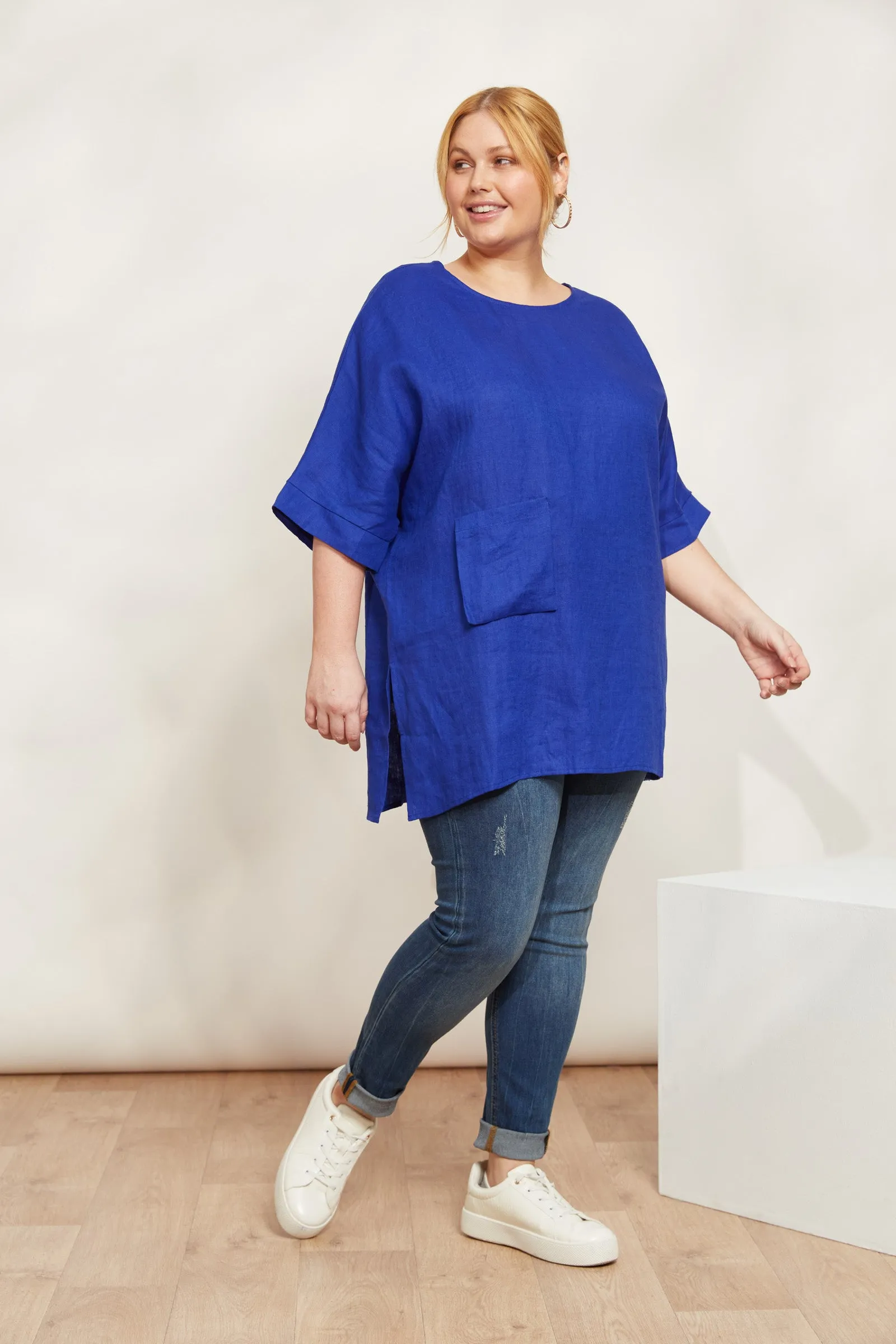 Halcyon Relaxed  Top - Cobalt