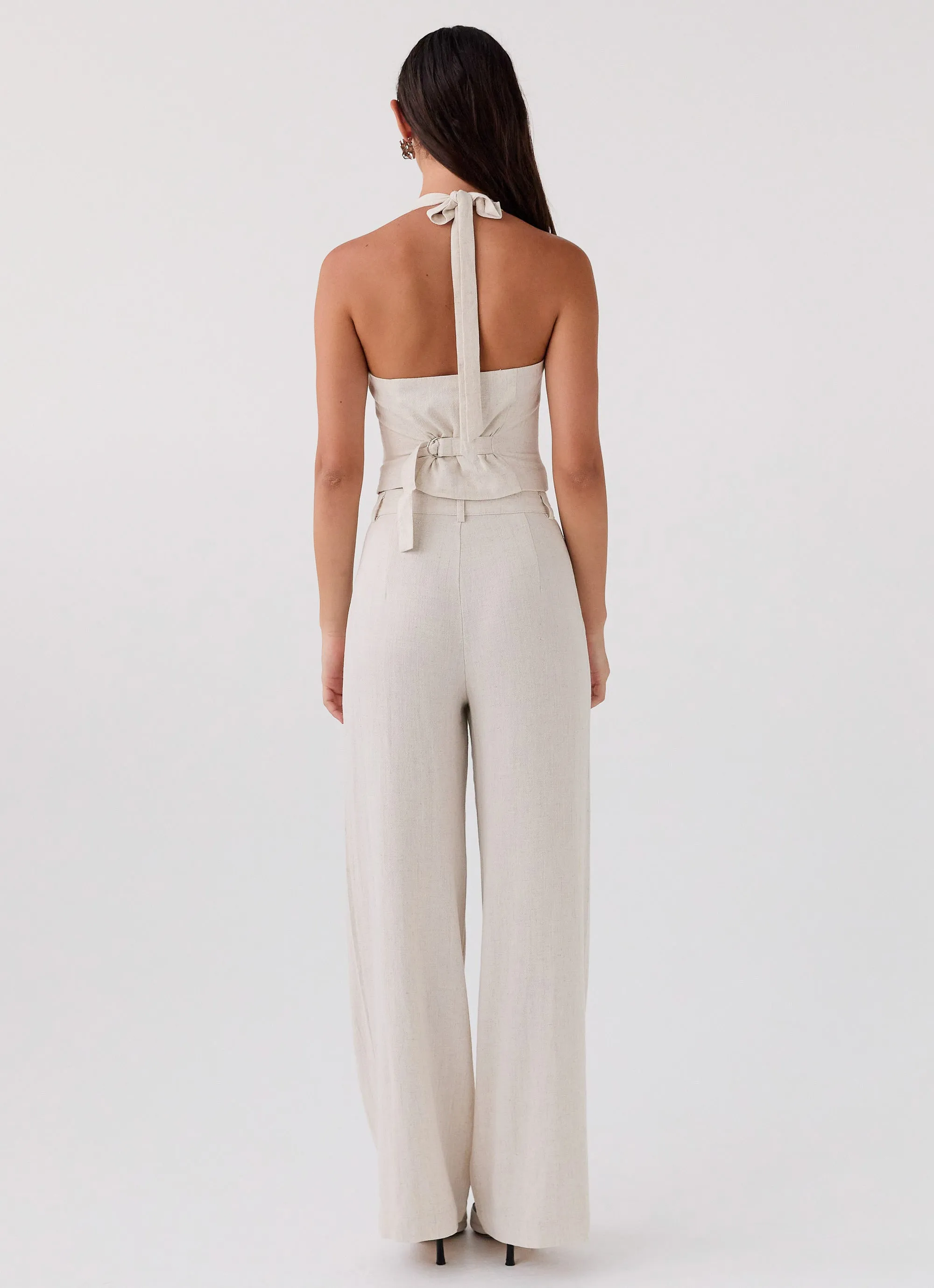 Heatwave Linen Pants - Oatmeal