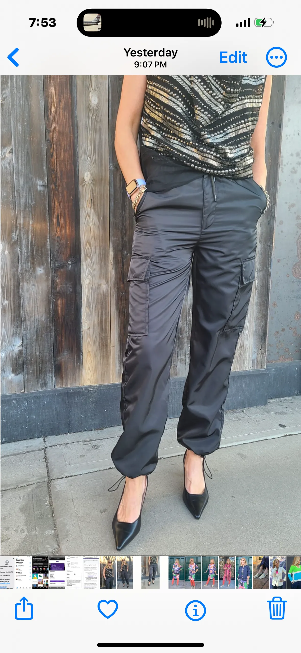 Jade Black Cargo Pant