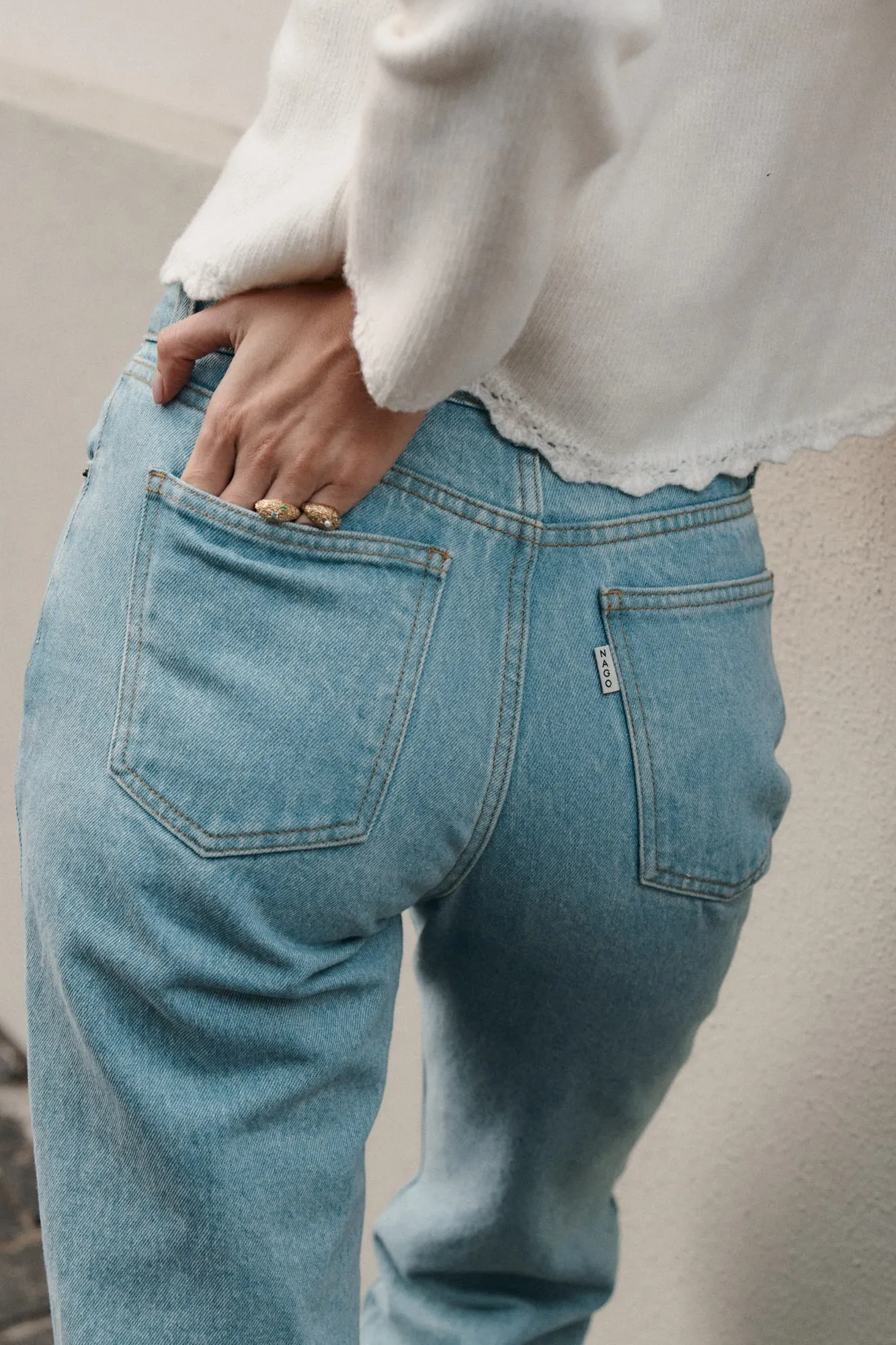 Jeans from recycled cotton / 05 / 18 / light indigo