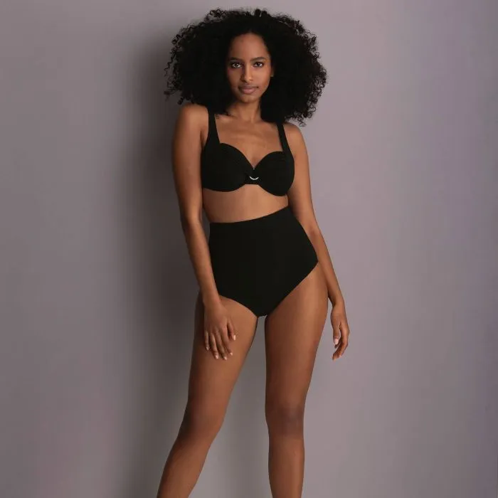 Jill Shaping Swim Bikini Bottom In Black - Anita