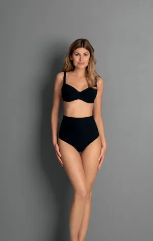 Jill Shaping Swim Bikini Bottom In Black - Anita