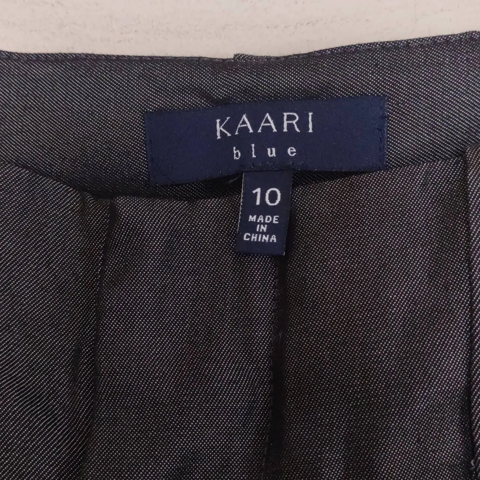 Kaari Blue Lyocell Wide Leg Capri Crop Pants Grey