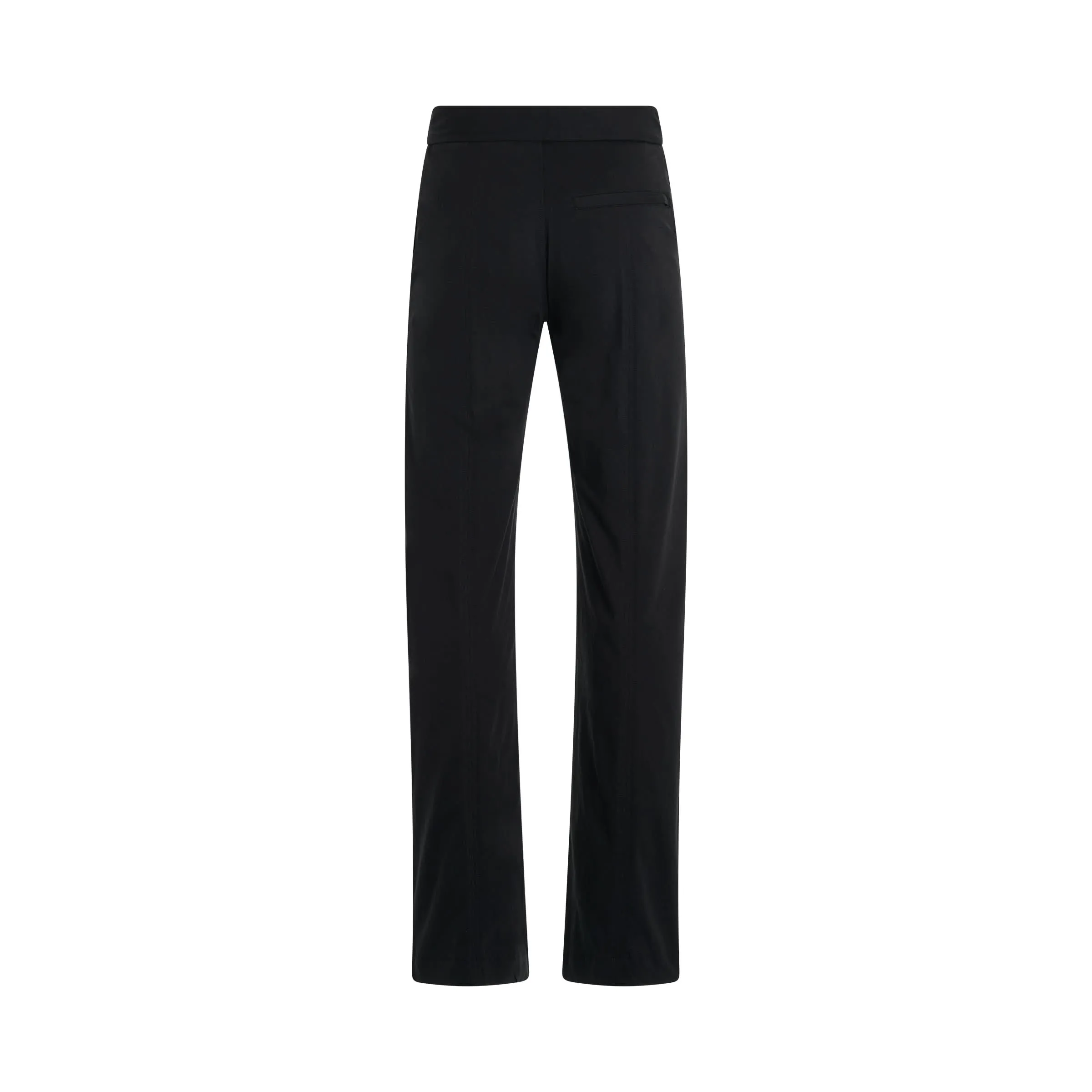 Lightweight Cotton Buckle Pants in Black