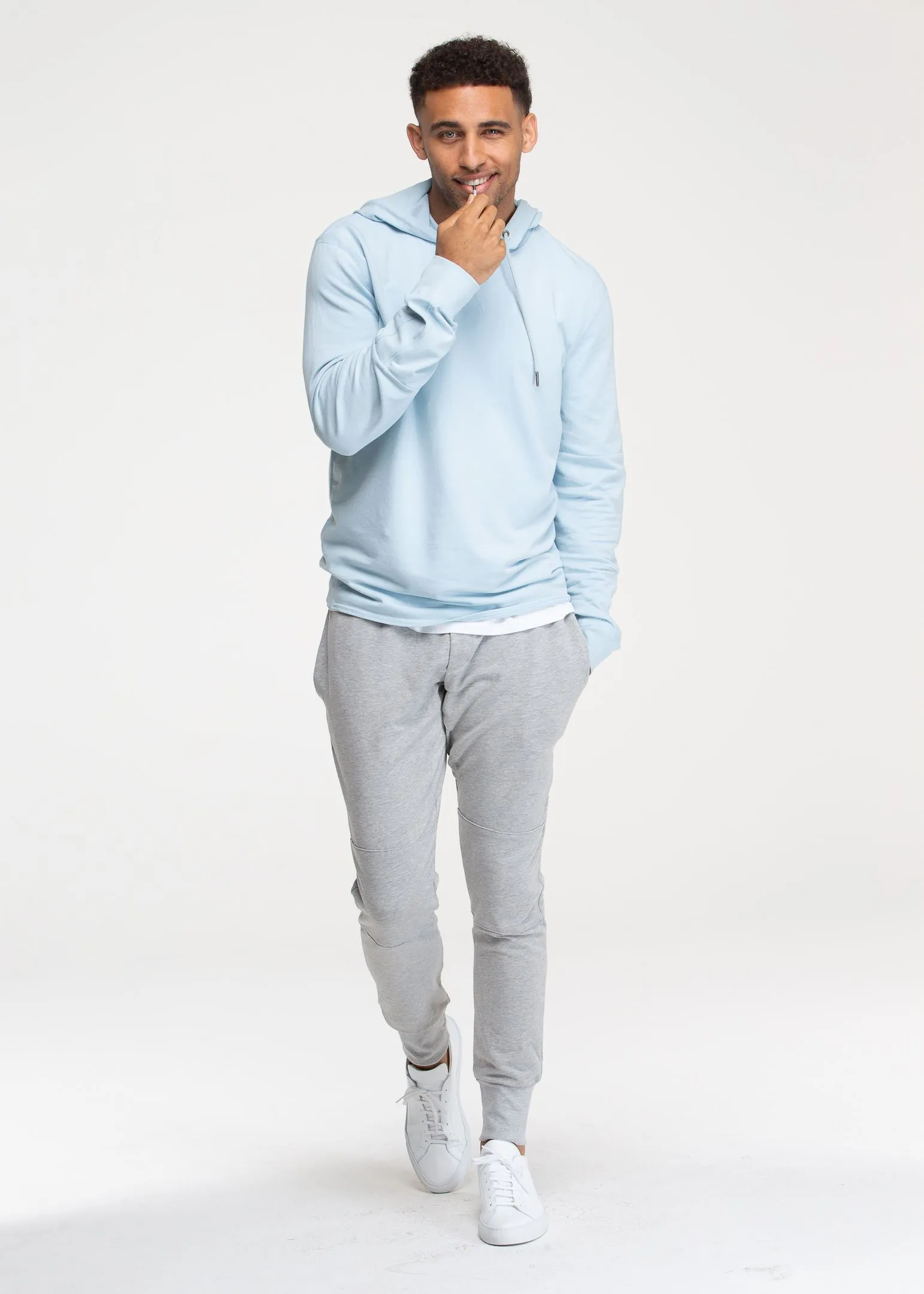 Lightweight SWET-Hoodie | Sky Blue