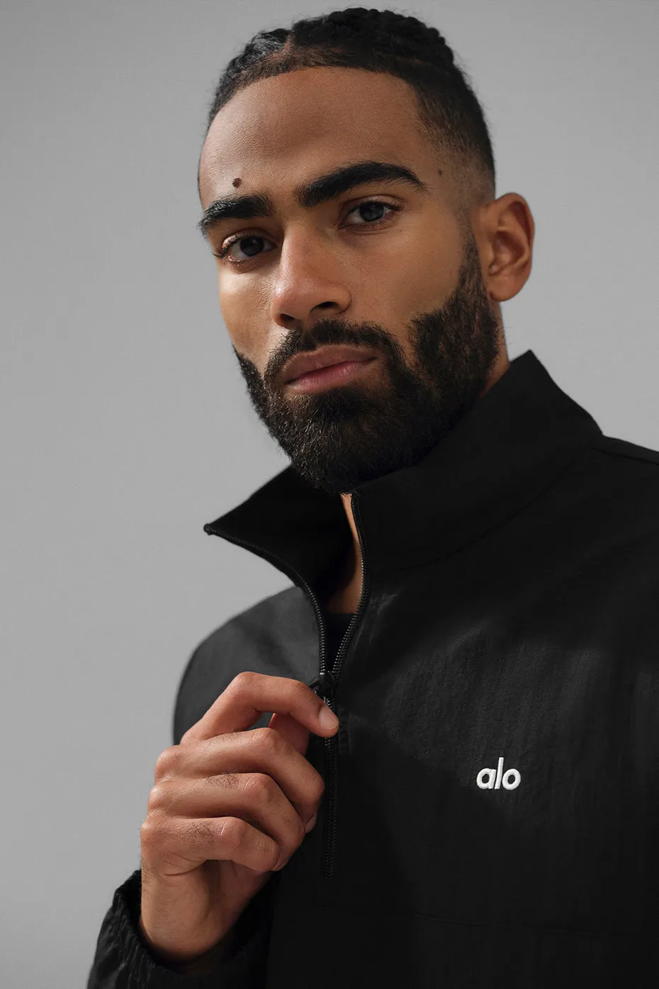 Lightweight Takeaway Track Pullover - Black