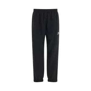 Logo Print Track Pants in Black