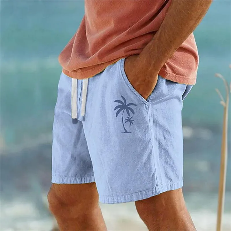 Men's Beach Print Breathable Shorts 39943935YM