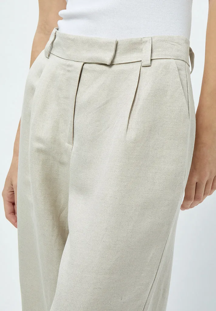 MSAuguste HW Linen Pants - Nomad Sand Melange