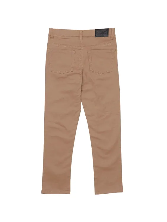 Nathan Skinny Cut Twill Khaki Pants