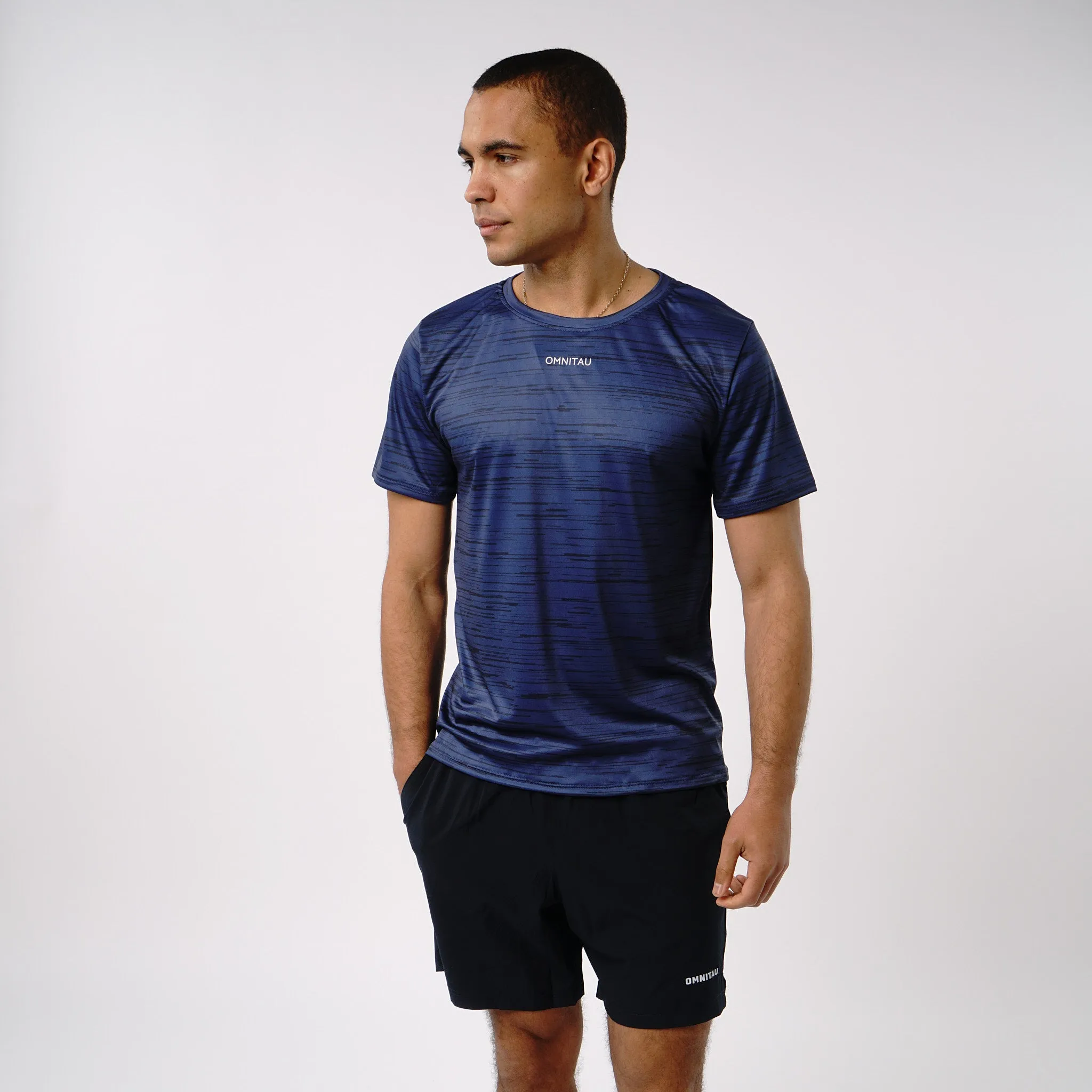 Omnitau Men's Breathable Phi Running Shorts - Navy