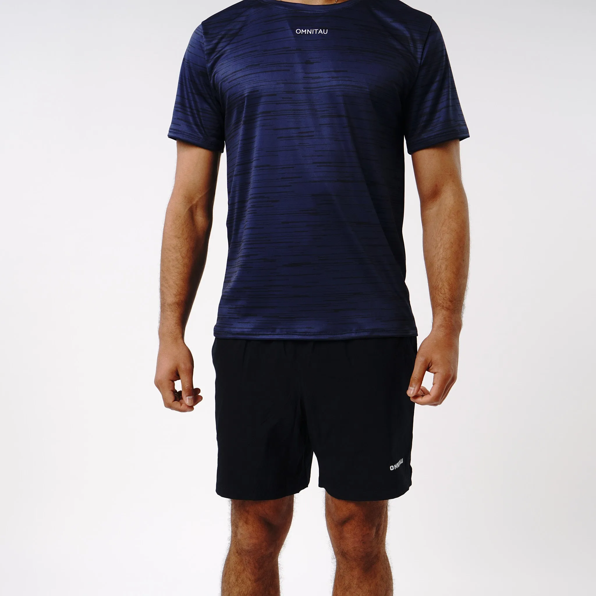 Omnitau Men's Breathable Phi Running Shorts - Navy