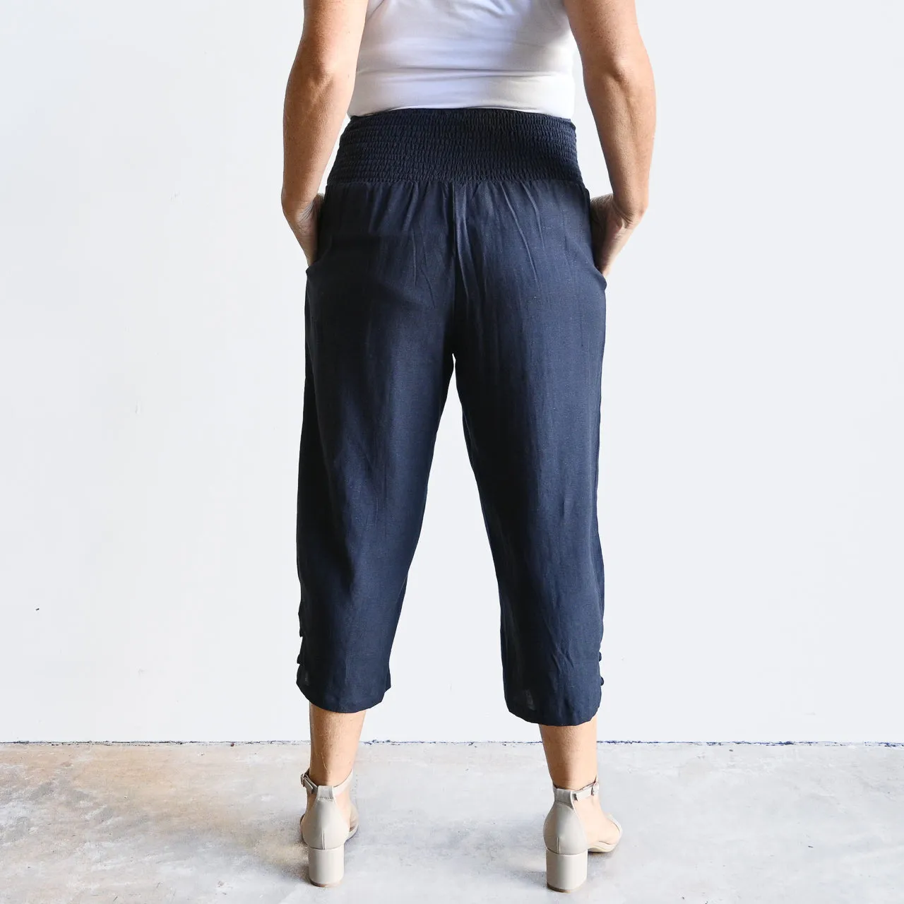 One And Done Linen Blend Pant by Orientique Australia - 4632