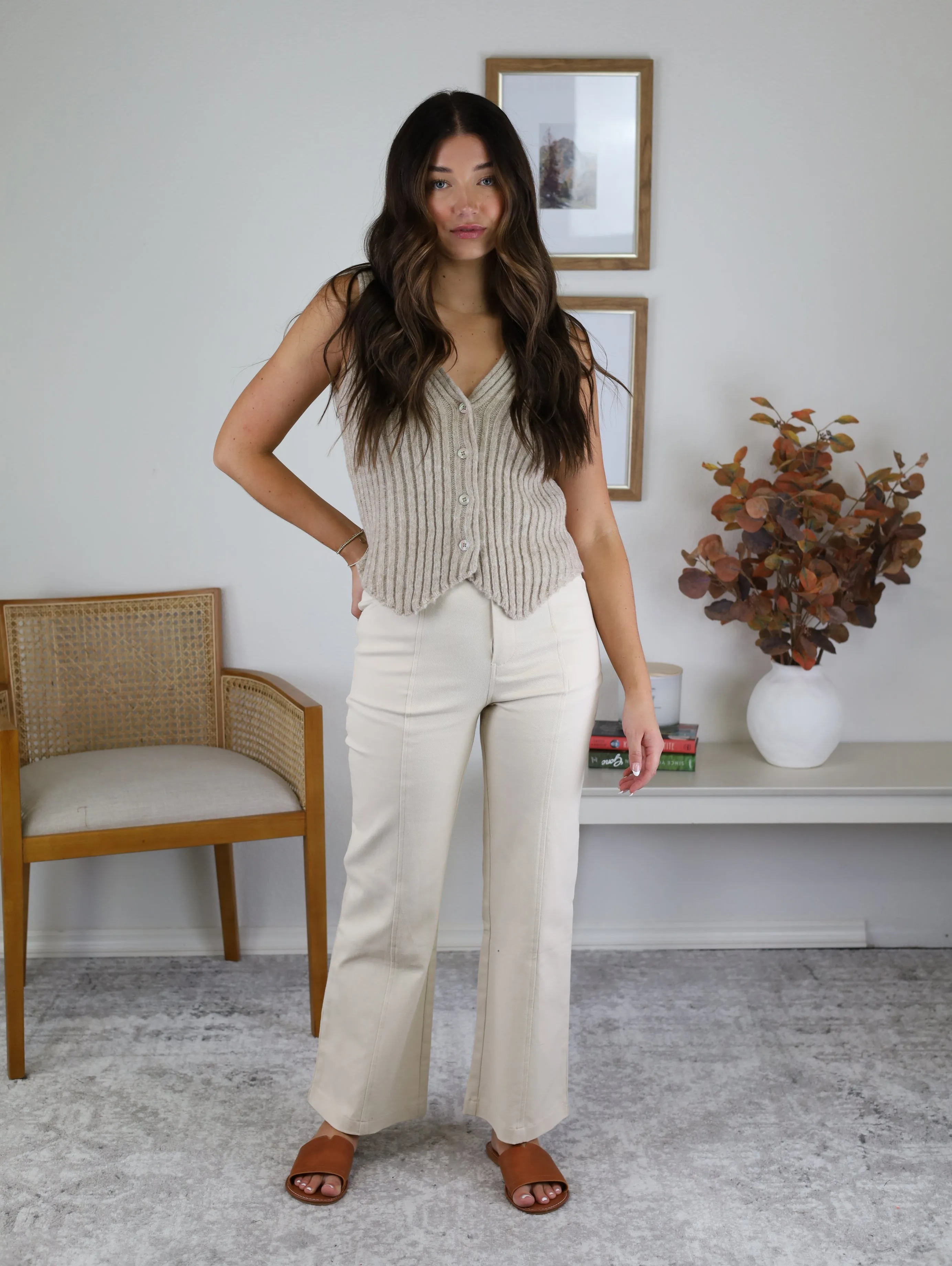 Rockford Front Seam Wide Leg Pant