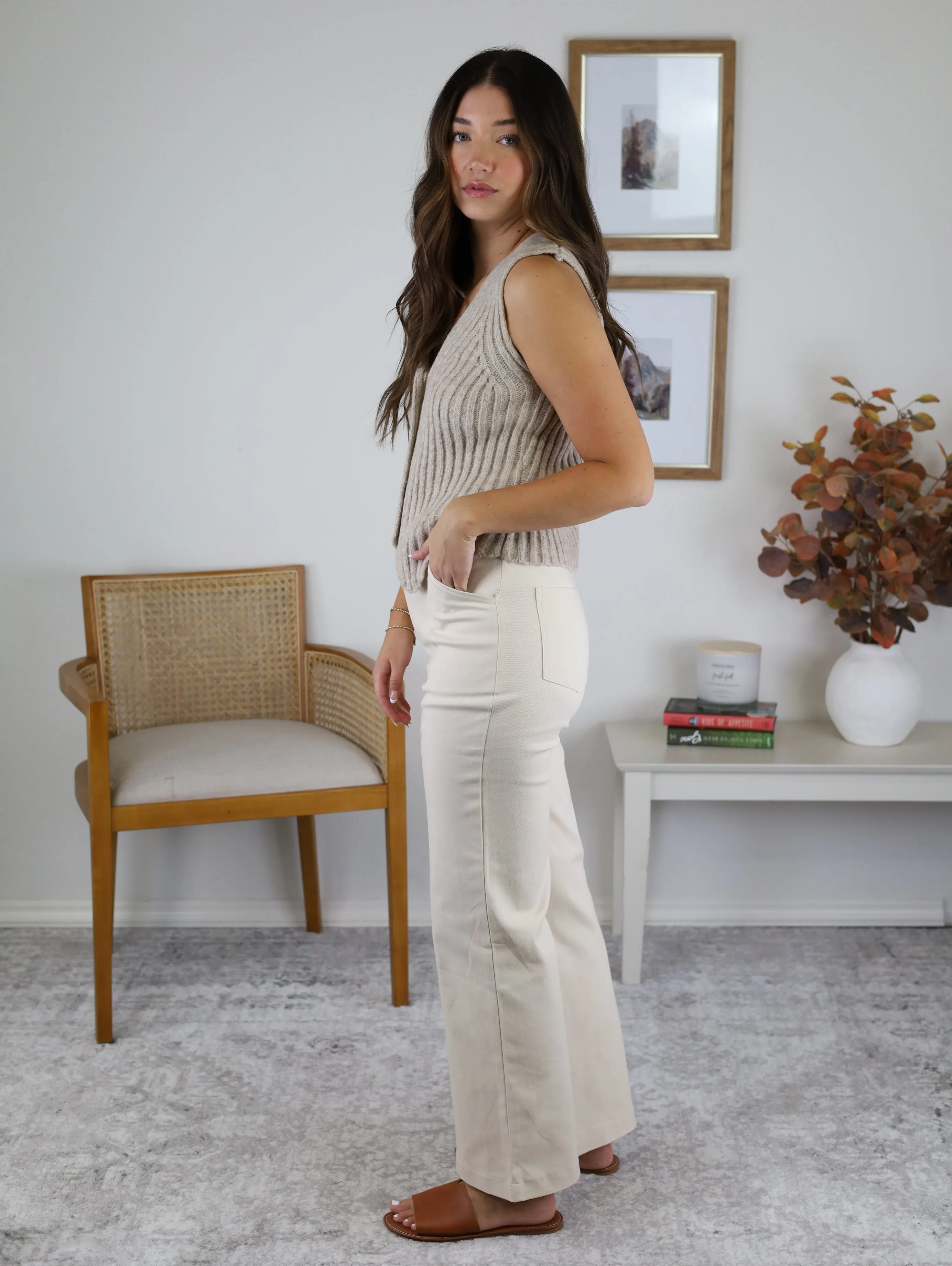 Rockford Front Seam Wide Leg Pant