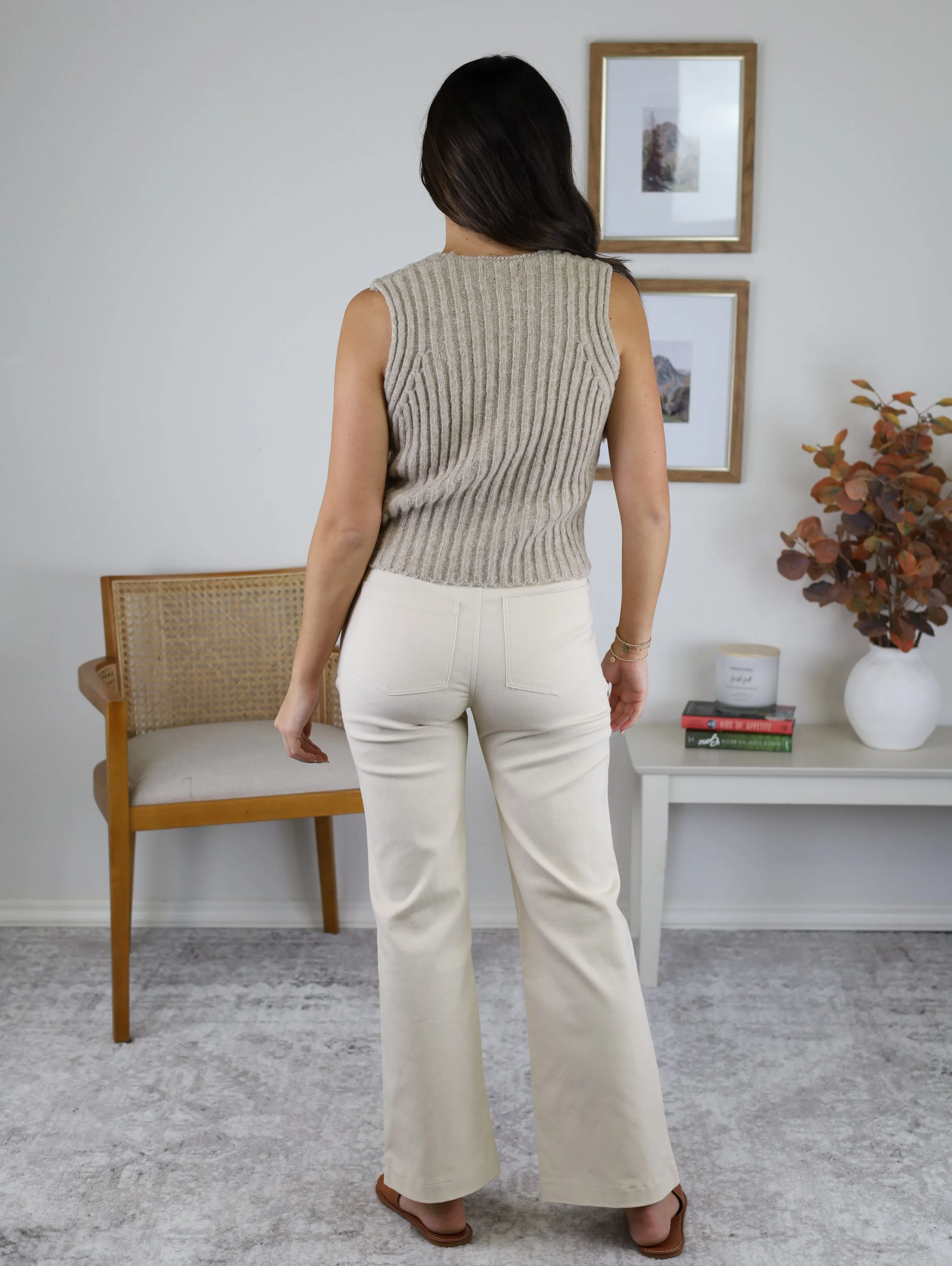 Rockford Front Seam Wide Leg Pant