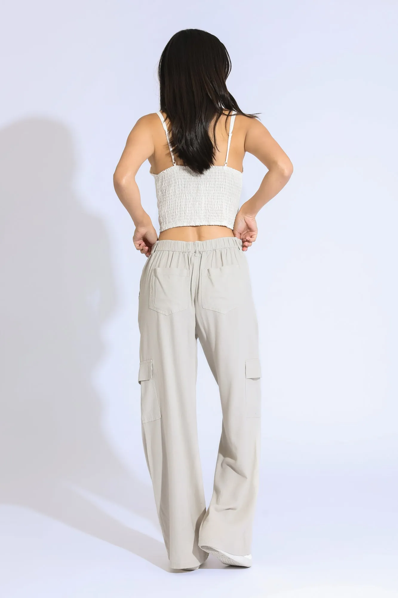 SEAMED CARGO PANT - OATMEAL