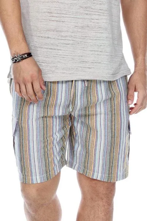 Striped Shorts With Pockets