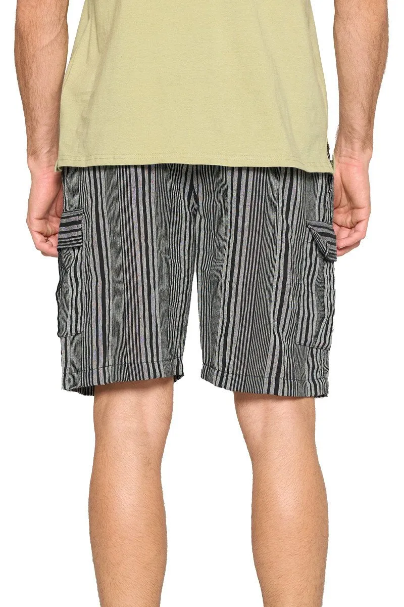 Striped Shorts With Pockets