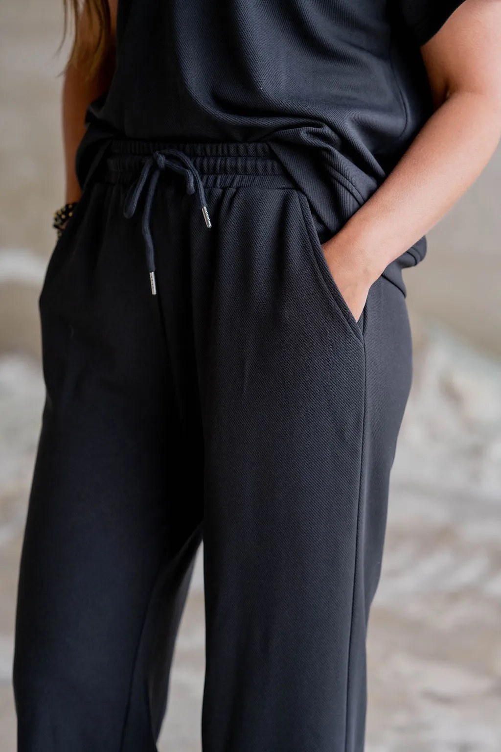 Textured Relaxed Pants