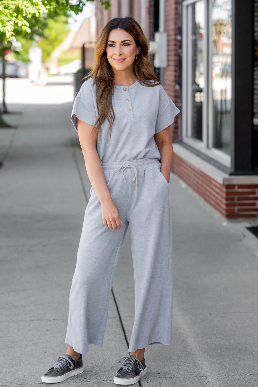 Textured Relaxed Pants