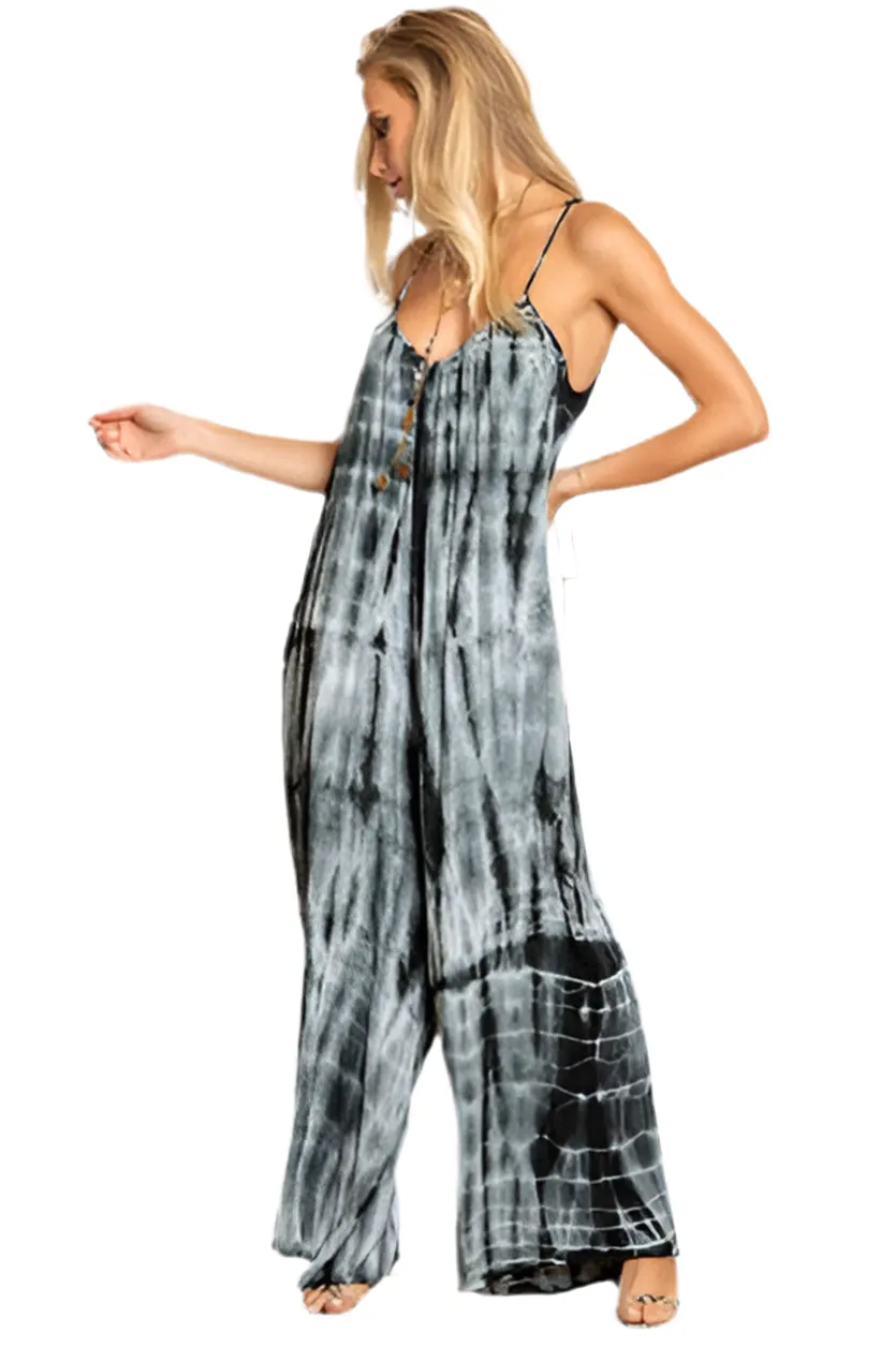 Tie Dyed Gauze Jumpsuit