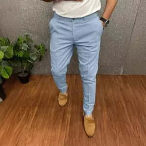 Wiaofellas  -  Solid Color Fashionable And Stylish Office Suit Pants Men's Business Casual Pants Formal Straight Leg Pants Men's Clothing MA2